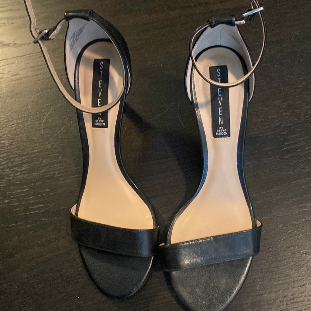 Steven leather 2.5 inch heel sandals
